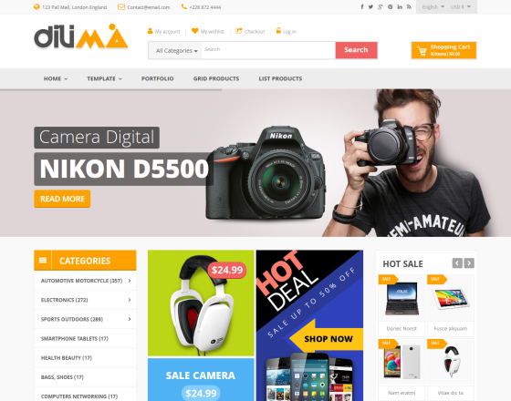 Vina Dilima - Multipurpose VirtueMart Template