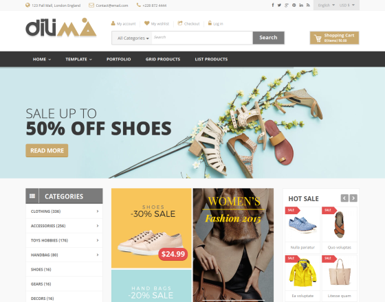 Vina Dilima - Multipurpose VirtueMart Template