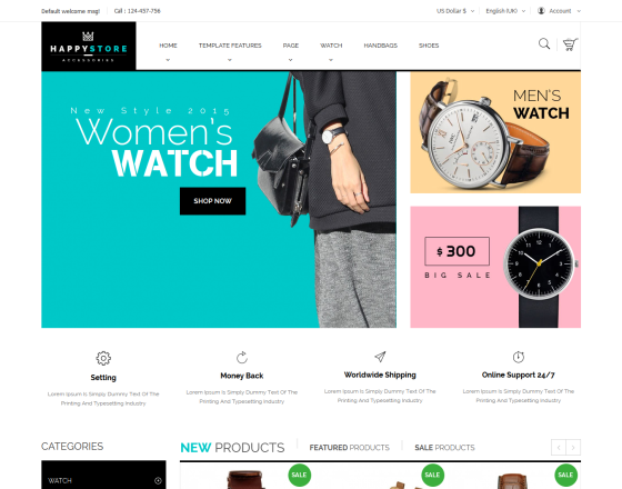 HappyStore - Furniture & Interior Joomla Template