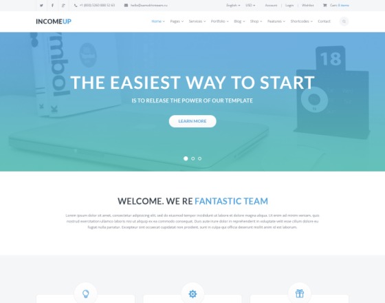 IncomeUp - Multipurpose Business Joomla Template