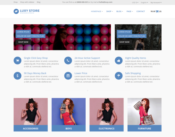 Vina Luxy - Multipurpose VirtueMart Joomla Template