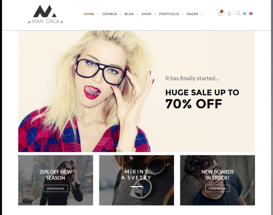 Mandala - Responsive Joomla & VirtueMart Template