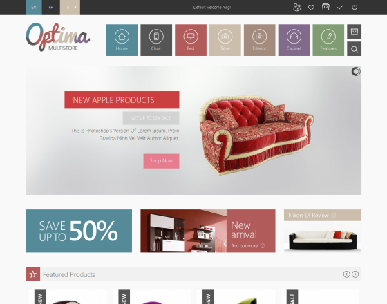 Vina Optima - Responsive Multi-Store Joomla 3.x Template