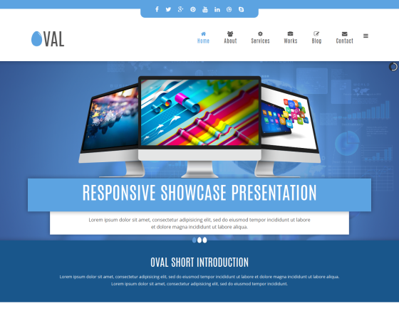 Vina Oval - Responsive Joomla 3 One Page Template