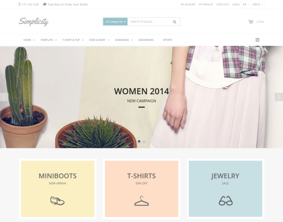 Vina Simplicity - Responsive eCommerce Joomla Template