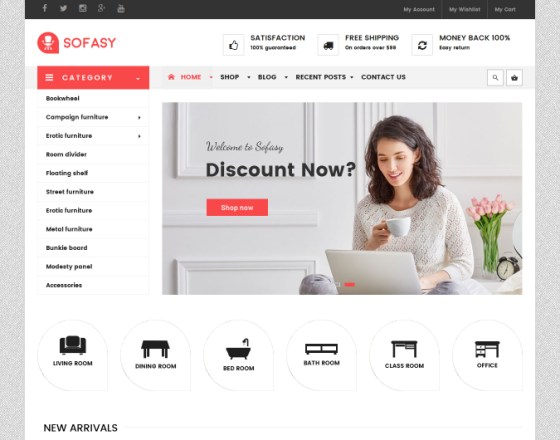 Vina Sofasy - Responsive VirtueMart Joomla Template