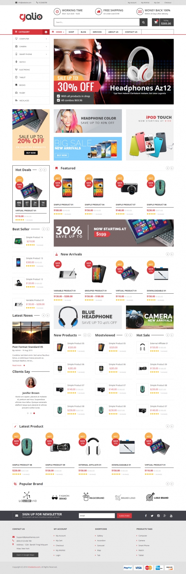 VG Galio - Mega Shop Responsive WooCommerce Theme