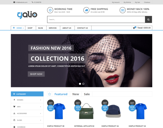 VG Galio - Mega Shop Responsive WooCommerce Theme