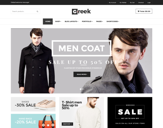 VG Greek - Fashion WooCommerce WordPress Theme