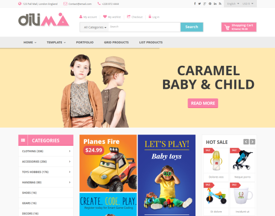 Vina Dilima - Multipurpose VirtueMart Template