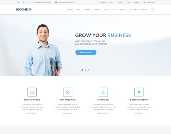 IncomeUp - Multipurpose Business Joomla Template