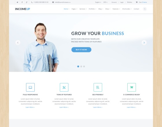 IncomeUp - Multipurpose Business Joomla Template