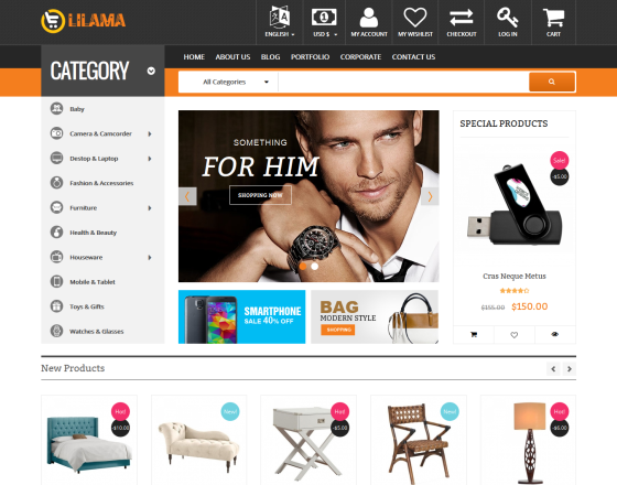 Vina Lilama - Mega Shop Responsive VirtueMart Template