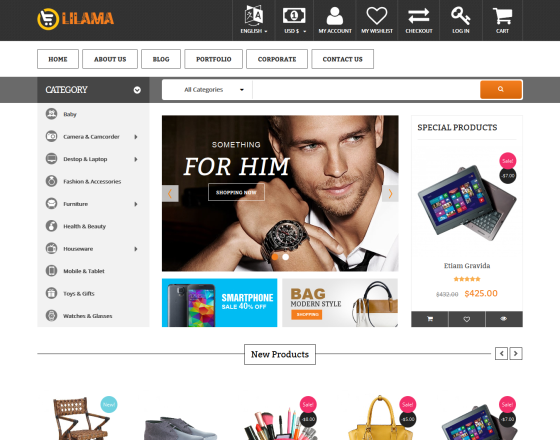 Vina Lilama - Mega Shop Responsive VirtueMart Template