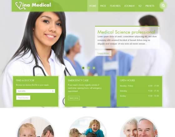 Vina Medical II - Medical & Health Responsive Template