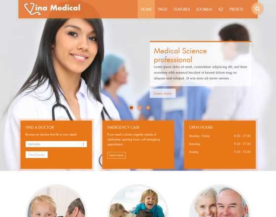 Vina Medical II - Medical & Health Responsive Template