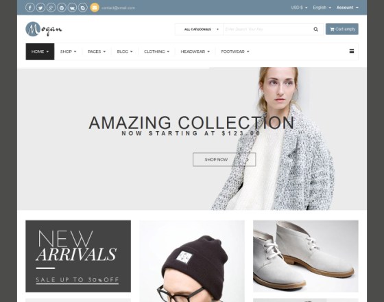 Vina Mogan - Responsive VirtueMart Fashion Template