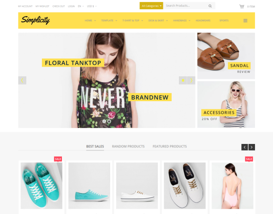 Vina Simplicity - Responsive eCommerce Joomla Template