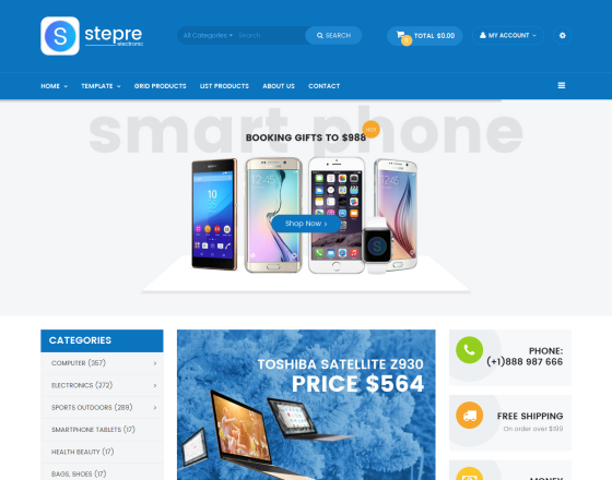 Vina Stepre - Multipurpose Joomla Virtuemart Template