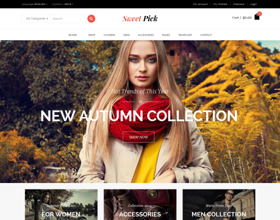 Vina SweetPick - Modern eCommerce VirtueMart Joomla Template