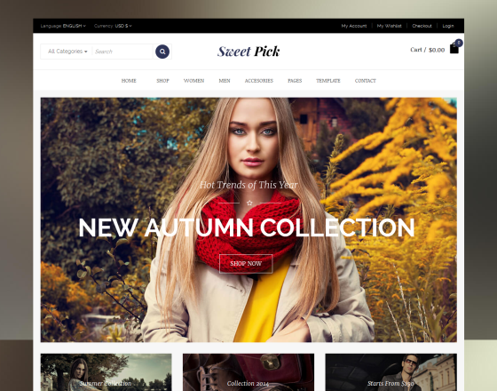 Vina SweetPick - Modern eCommerce VirtueMart Joomla Template