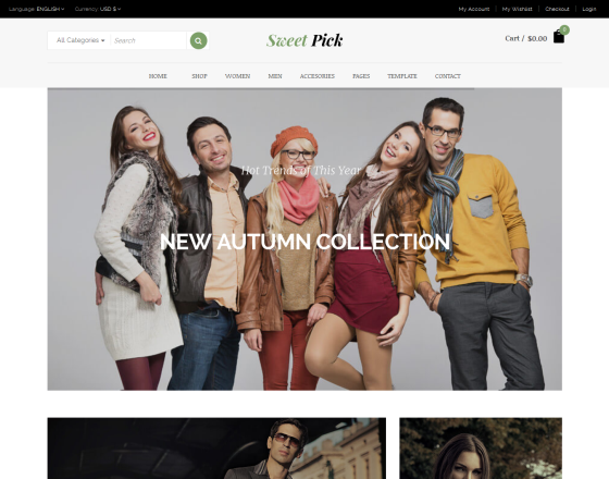 Vina SweetPick - Modern eCommerce VirtueMart Joomla Template