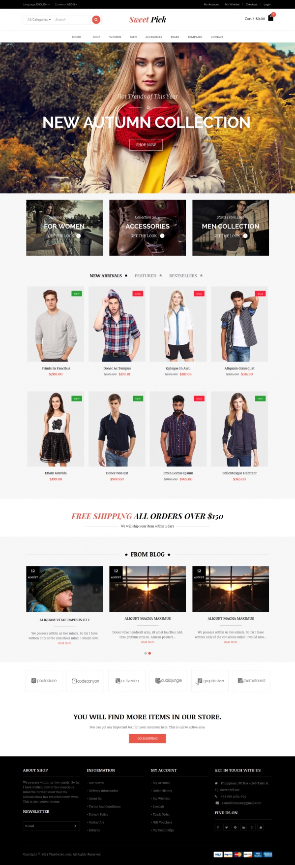 Vina SweetPick - Modern eCommerce VirtueMart Joomla Template