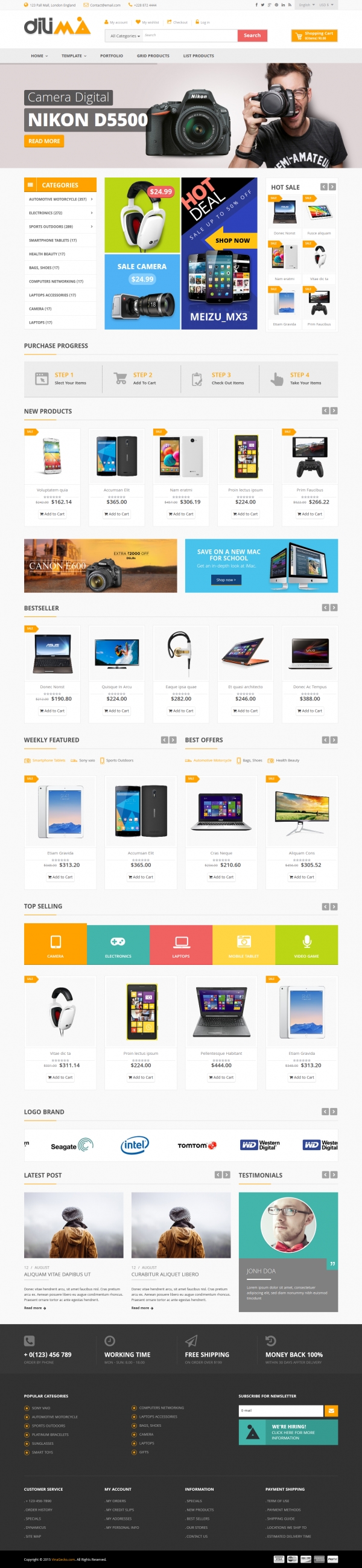 Vina Dilima - Multipurpose VirtueMart Template