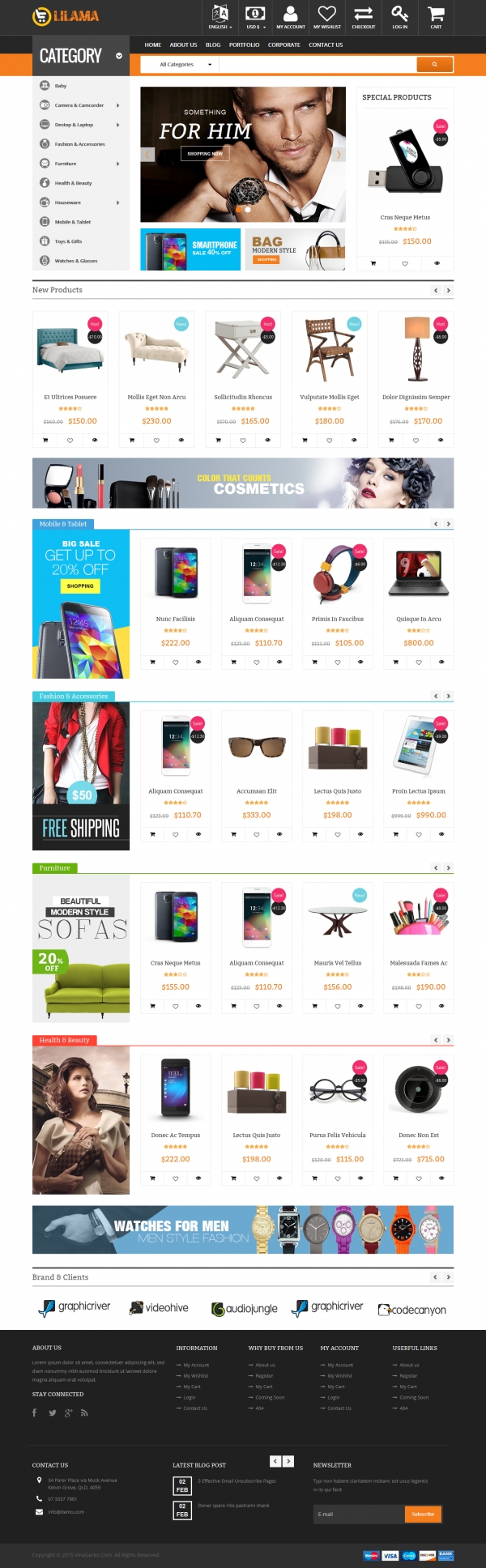 Vina Lilama - Mega Shop Responsive VirtueMart Template