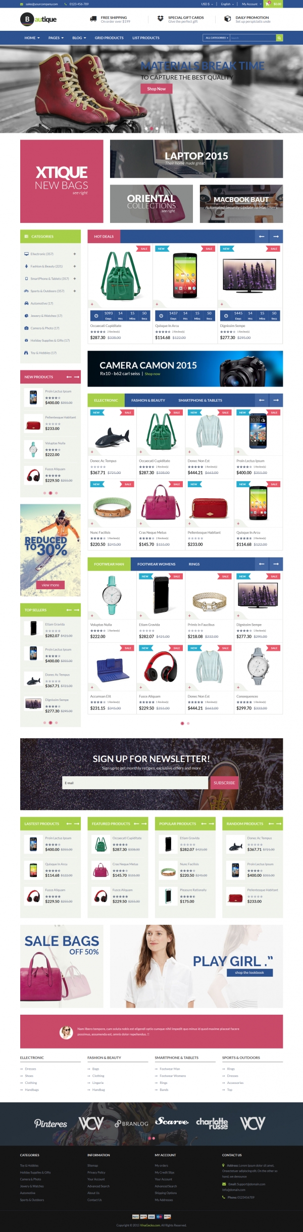 Vina Bautique - Joomla Template for Online Stores