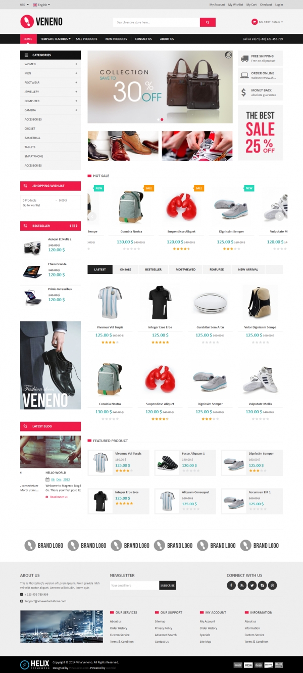 Vina Veneno - Multipurpose Joomla eCommerce Template