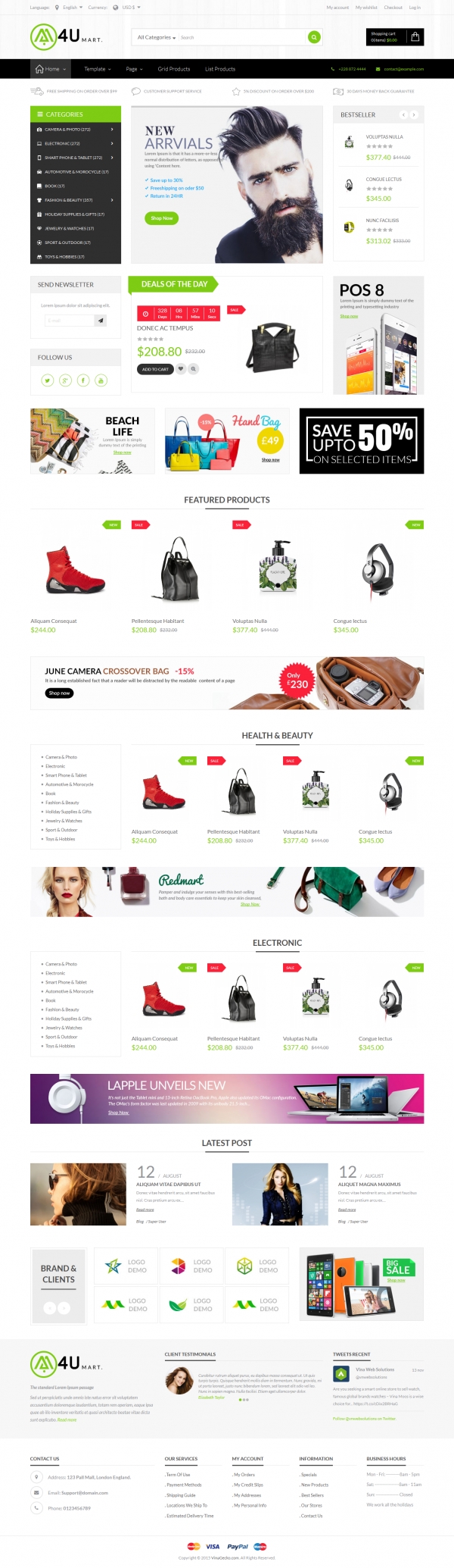 Vina M4U - Multipurpose Joomla &amp; VirtueMart Template