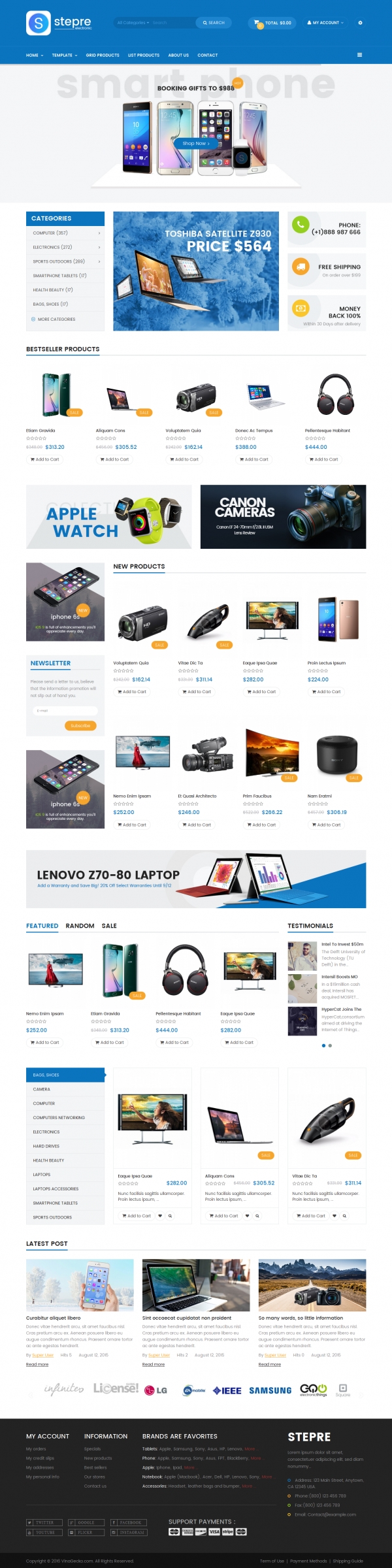 Vina Stepre - Multipurpose Joomla Virtuemart Template