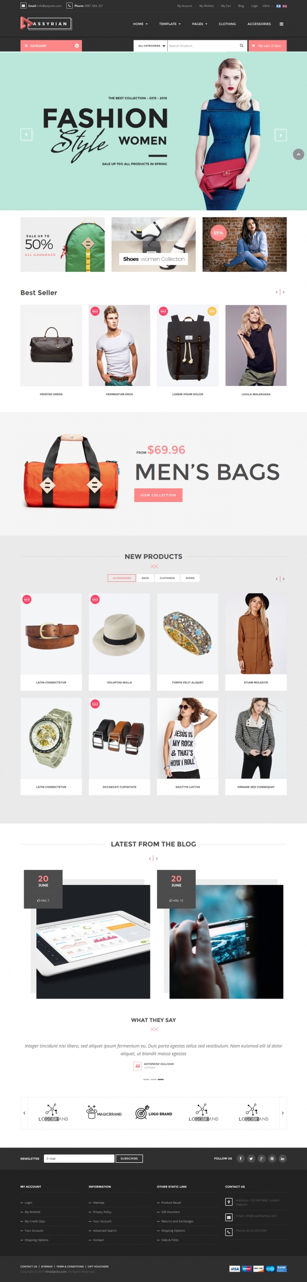 Vina Assyrian - Fashion VirtueMart 3.x Template