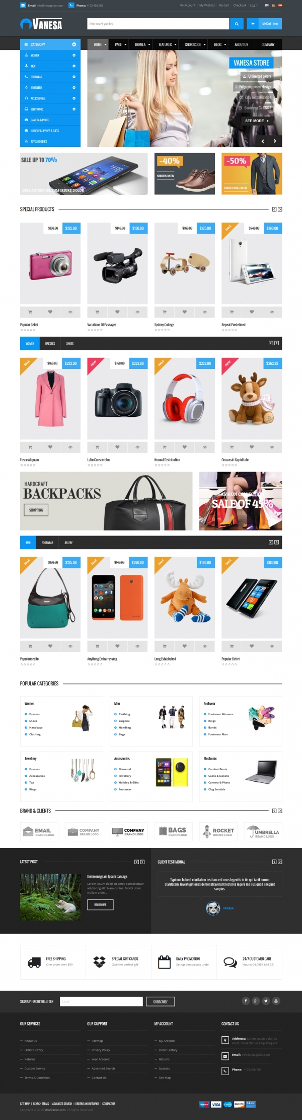 Vina Vanesa - Mega Store Responsive Joomla Template