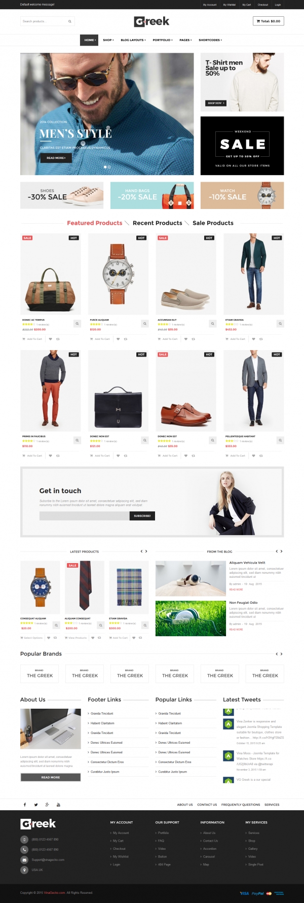 VG Greek - Fashion WooCommerce WordPress Theme