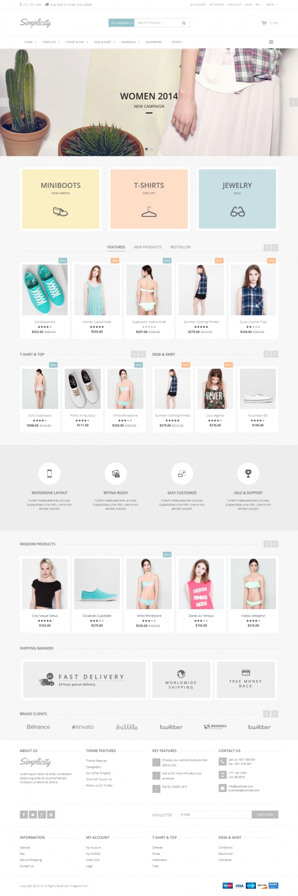 Vina Simplicity - Responsive eCommerce Joomla Template